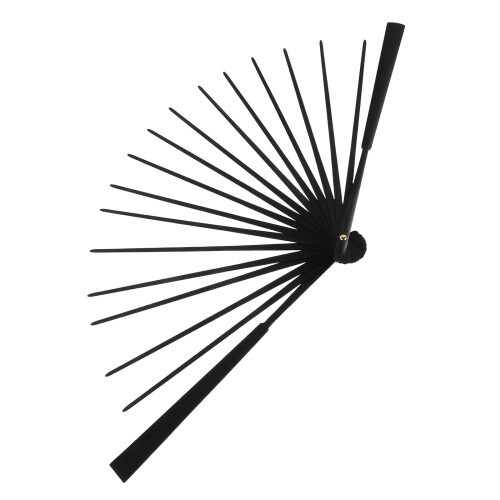 Black Bamboo Folding Fan Frame DIY Crafting Fan Ribs Kit Durable