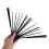 Black Bamboo Folding Fan Frame DIY Crafting Fan Ribs Kit Durable 4