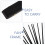 Black Bamboo Folding Fan Frame DIY Crafting Fan Ribs Kit Durable 9