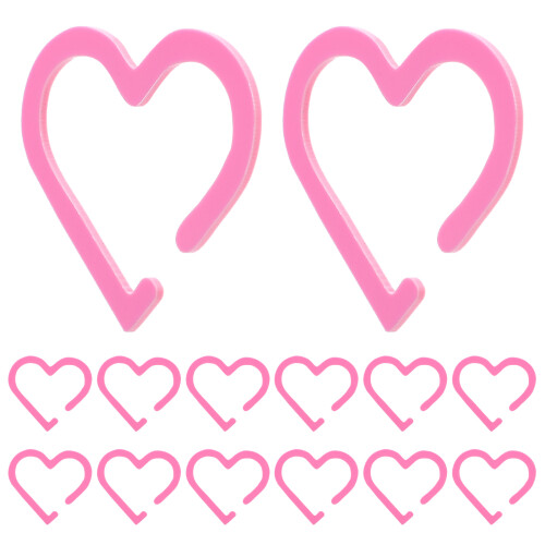 20St Drinktags Roze Hart Design Voor Feest Glasmarkering