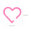 20St Drinktags Roze Hart Design Voor Feest Glasmarkering 3