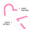 20St Drinktags Roze Hart Design Voor Feest Glasmarkering 8