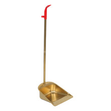 Portable Golden Stainless Steel Dustpan for Kitchen and Office