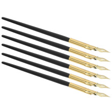 6St Metall Dip Pens För Skrivning, Kinesisk Kalligrafi