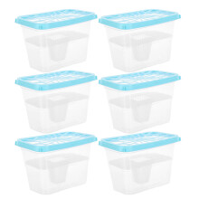 6Pcs Plastic Empty Moisture Absorber Cases Refillable for Wardrobe Use