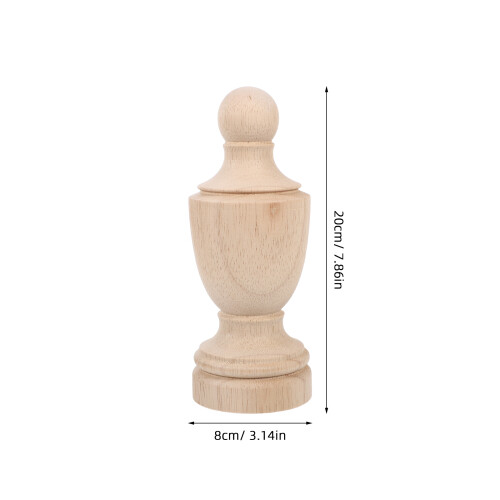 DIY Träfinials För Möbeldekor Sängstolpar I Beige 1