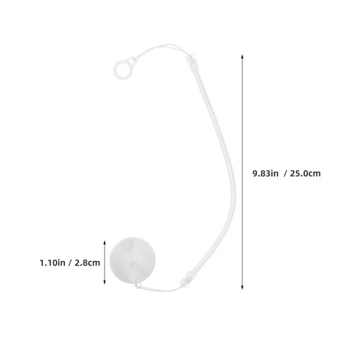 5Pz Portapenne Lanyard Con Molla Base Silicone Bianco Casa 2