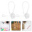 5Pz Portapenne Lanyard Con Molla Base Silicone Bianco Casa 9