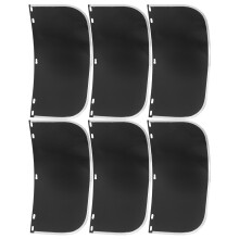6Szt Ochronny Przeciwmgielny Do Spawania Czarny PVC Aluminium