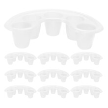 10Szt Manicure Misy Do Namaczania Rąk Plastikowe Białe Na Salon I