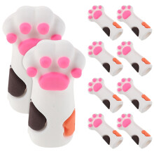 10St Silikonlock Nagelverktyg Skydd Skyddshylsor Kattfot Design