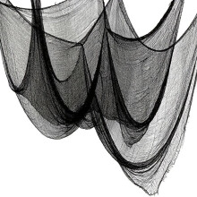 (Signal Black, 1pc) DIY Cloth, Black Thickened Rovings Net, DIY Cloth For Haunted House Garden Party Decoration, Halloween