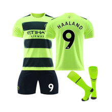 (1 pièce) (Maillot 3 de Manchester City 22/23 Haaland n9, survêtement 3 pièces pour enfants et adultes,