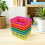 6Pcs Multi Color Plastic Pen and Pencil Baskets Storage Trays 5