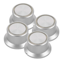 4St Ljudkontrollknappar I Plast För Hemmabruk Silver