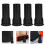 8St Robust Svart Plast Basport Rör För Subwoofer Ljudsystem 11