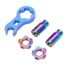 Titanium Alloy Valve Cap Set 7pcs - Colorful & Corrosion Resistant