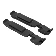 2 Stück Nylon Fahrradreifenheber für Mountainbikes & Rennräder - Schwarz