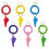 Sifflet en plastique multicolore, 12 lots, durable, non-Rouge 2