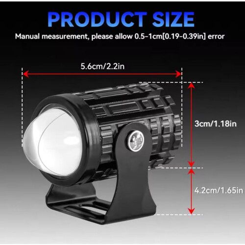 Mistlampen voor motorfietsen, dubbele straal, 2