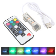 LED-Aquarienlampe für Fischbecken 6x2,3x1,2 cm Fernbedienung Weiß Linie