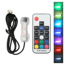 LED-Aquarienlampe für kleine Fischbecken, Fernbedienung, 6x2,3x1,2 cm