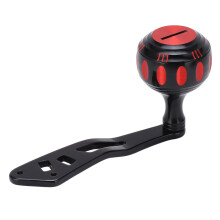 Pomello di potenza in metallo, braccio da 9,2 cm, 48 g, Nero e Rosso