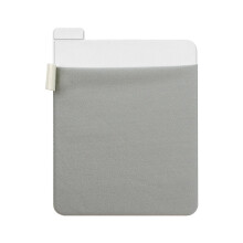 Portable Hard Drive Sleeve Gray Reusable Adhesive Stick-On External Hard Drive Case Laptop Travel Pocket Protective Cover