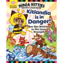 Ninja Kitties Kitlandia is in Danger Activity Storybook by Kayomi Hara