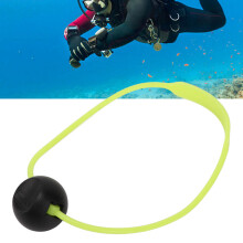 Scuba Diving Underwater Signal Ball with Yellow Strap Banger Knocker for Tanks