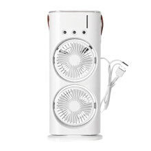 (Weier USB) Doppel Motor Wiederaufladbare Luftbefeuchter Mit LED Licht Spray Fan