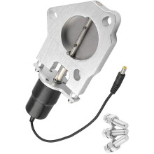 (As show, One size) Electric Exhaust Cutout, Stainless Steel Electric Exhaust Downpipe Downpipe Cutout E-CUT Out Valve Motor 2 Inch(51mm)