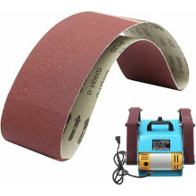 (As show, One size) Sanding Belts 100mm x 915mm Powerful Aluminum Oxide Sander for Woodworking, Belt Sander, Metal Polishing (5pcs, 80 Grit)