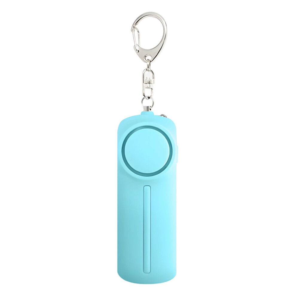Emergency Personal Safety Alarm Keychain 130 Db Sound Led Light Abs Construction Blue Portable 9339159987148