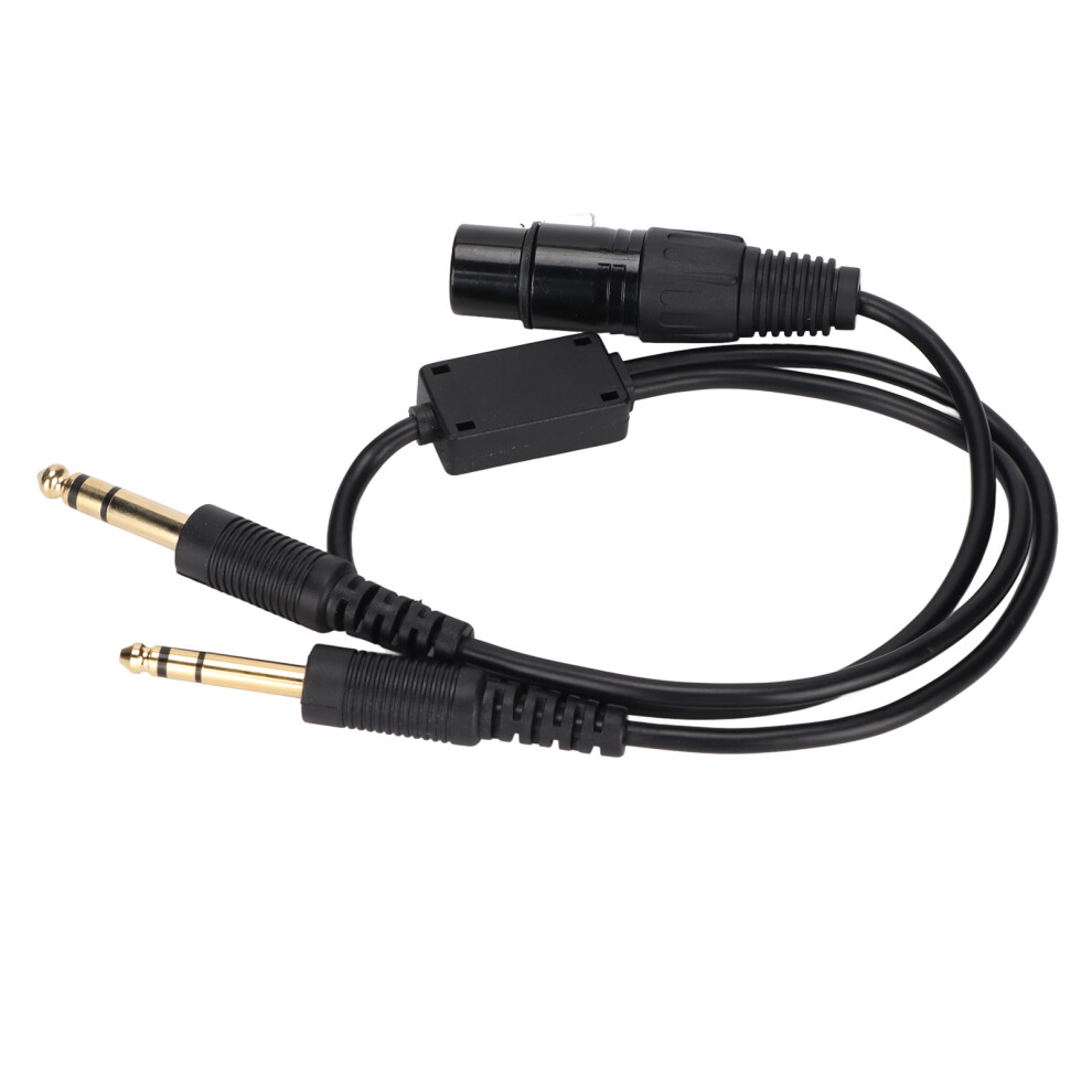 Xlr To Ga Dual Plug Cable Adapter For Airbus Aviation Headphones 3071357849205