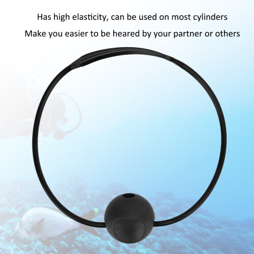 High Elasticity Diving Knocker Ball for Scuba Safety Black Strap 2