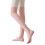 Gerippte gestrickte Overknee-Strümpfe für Damen mit-Rosa 1