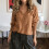 Damen-Strickpullover mit Spitzenbesatz, gehäkelt,-Rosa XXL 4