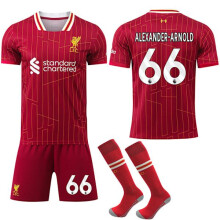 (20) Maillot domicile de Liverpool pour enfants et adultes, avec chaussettes, n 66 Alexander-Arnold