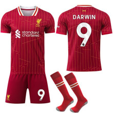 (16) Maillot domicile de Liverpool pour enfants et adultes, avec chaussettes, n 9 DARWIN-XF12 - n