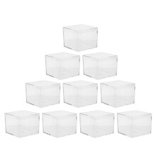 10Stk Quadratische Kristall Sammelbox Aus