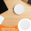8Pcs White Plastic Ceiling Light Diffuser Anti-Glare Lamp Shade Covers 8