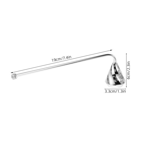 Silber Dochtschützer Kerzenlöscher Langgriff Dekorativer 1