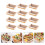 20Sets Robuste Khaki Einweg-Lebensmittel-Box Pet+papier Aufbewahrung 5