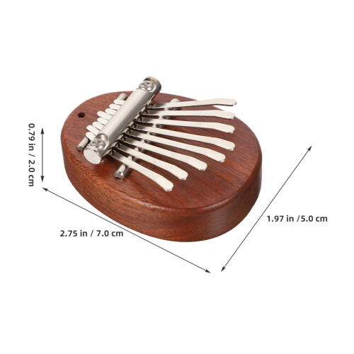 2Sets Holz Kalimba Daumenklavier 8 Noten Mini 1