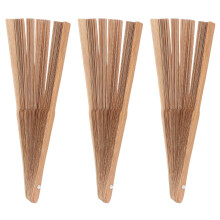 3Stk Faltfächer Bambus Leicht Für DIY Handventilator