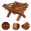 Mini Holz Geschenk Weihnachtskrippe Jesusfigur Hellbraun 9