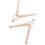2Stk Holz Drumsticks Schlüsselring Mini Percussion Zubehör Beige 1