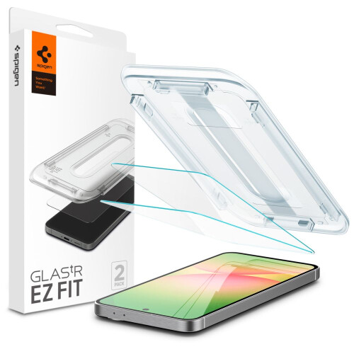 Spigen Samsung Galaxy S24 FE Glas.tR EZ Fit Screen Protector, 2-pack