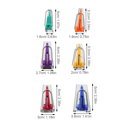 6St Handige Bindingstape Maker Ijzer Plastic Mix Voor Creatief Naaien 1